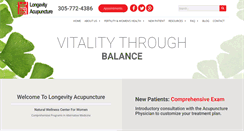 Desktop Screenshot of longevity-acupuncture.com